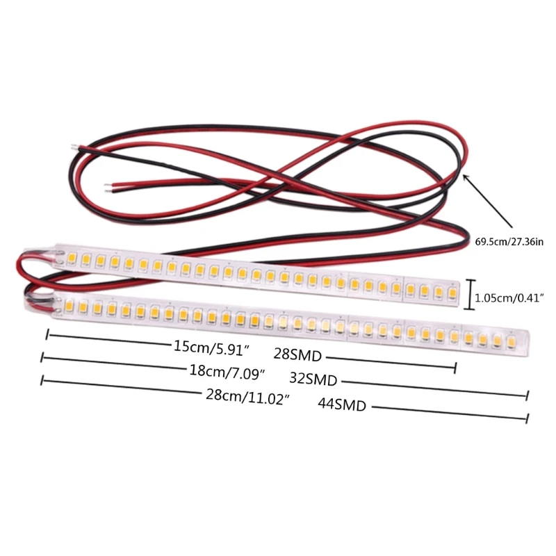 2 шт. индикаторная лампа зеркала заднего вида автомобиля DRL стримерная полоса