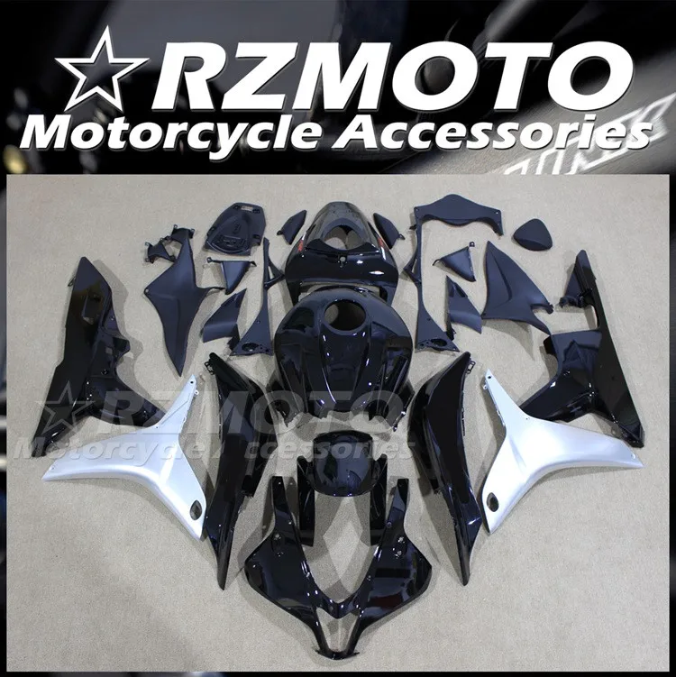 

4Gifts New ABS Fairings Kit Fit For HONDA CBR600RR F5 2007 2008 07 08 Bodywork set Custom Free Black Silver