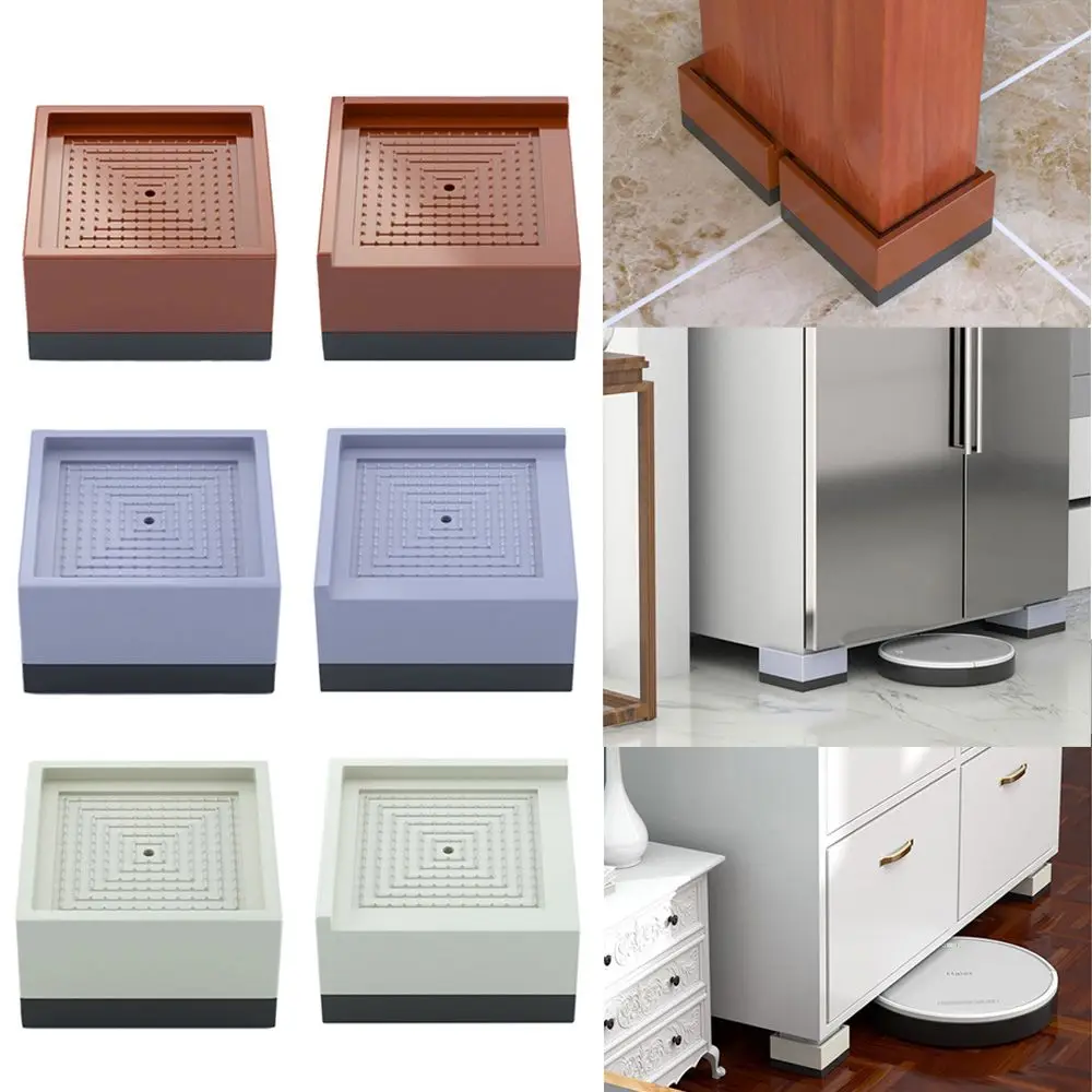 

Non-slip Home Supplies Raise Height Shock Mute Mats Anti Vibration Pads Bed Furniture Risers Reduce Noises Tools