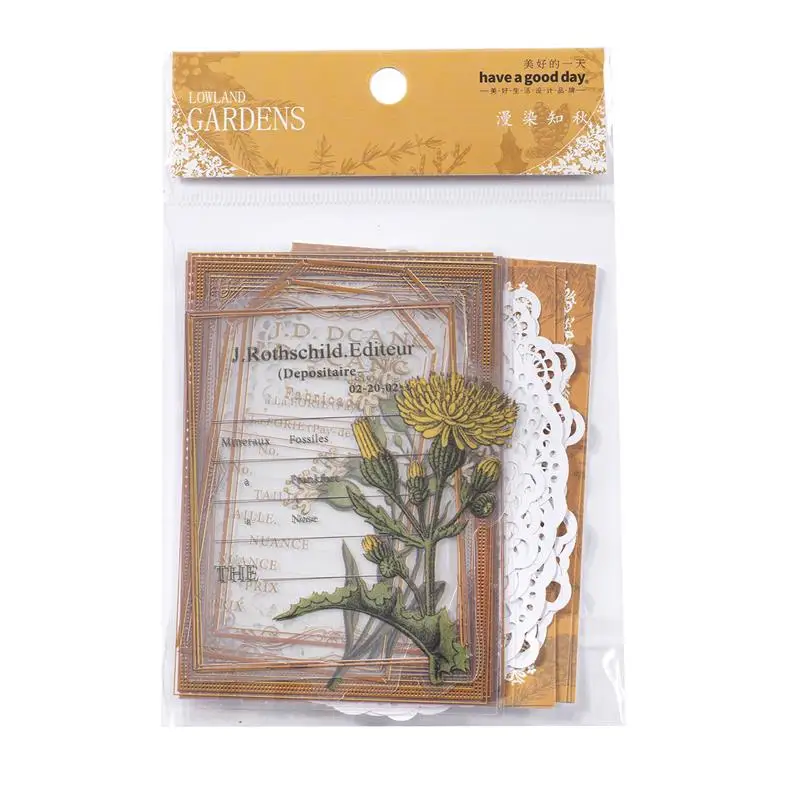 

25 шт., кружевные наклейки для письма, 4 вида