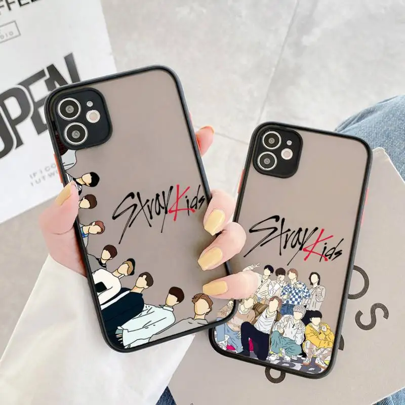 

Stray Kids Hot Kpop Phone Case matte transparent For iphone 11 12 13 7 8 plus mini x xs xr pro max cover
