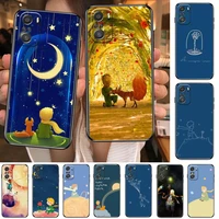 the little prince and the fox phone case for xiaomi redmi 11 lite pro ultra 10 9 8 mix 4 fold 10t black cover silicone back pret
