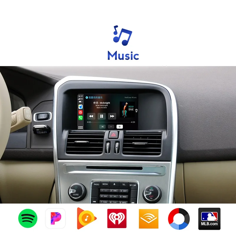 Беспроводной Apple CarPlay Android авто для Volvo V40 V60 XC60 S60 2011 - 2019 OEM Автомобильный