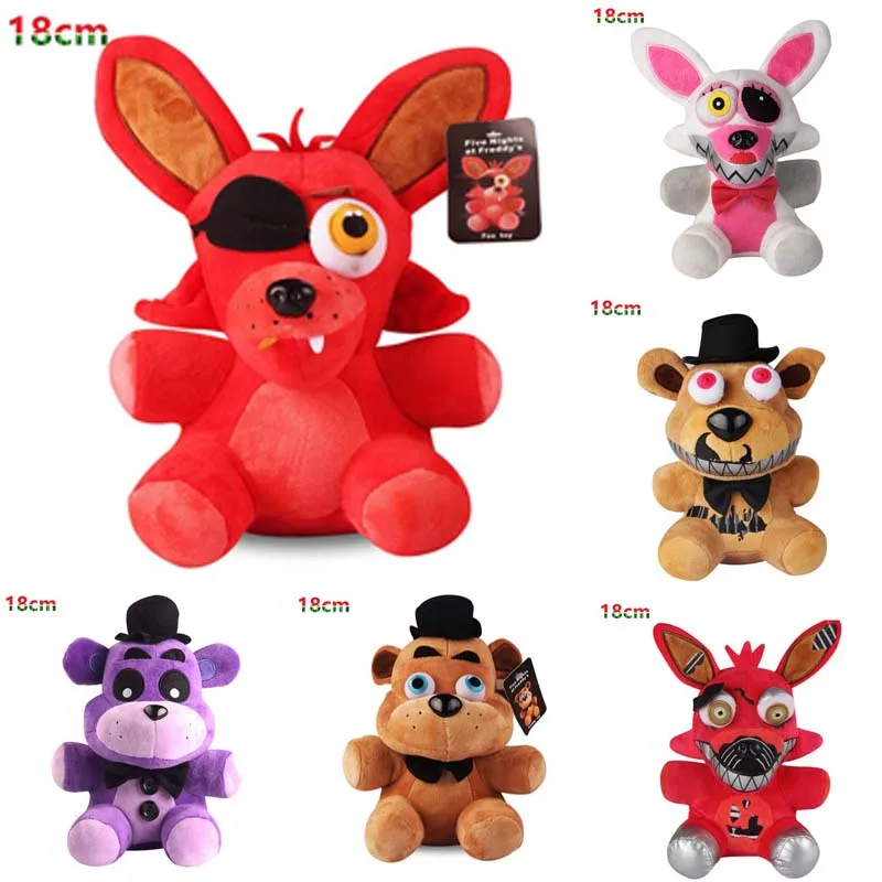 

FNAF плюшевые игрушки фотокси клоун Бонни Животные Мягкие плюшевые куклы кавайные рождественские подарки для детей на день рождения