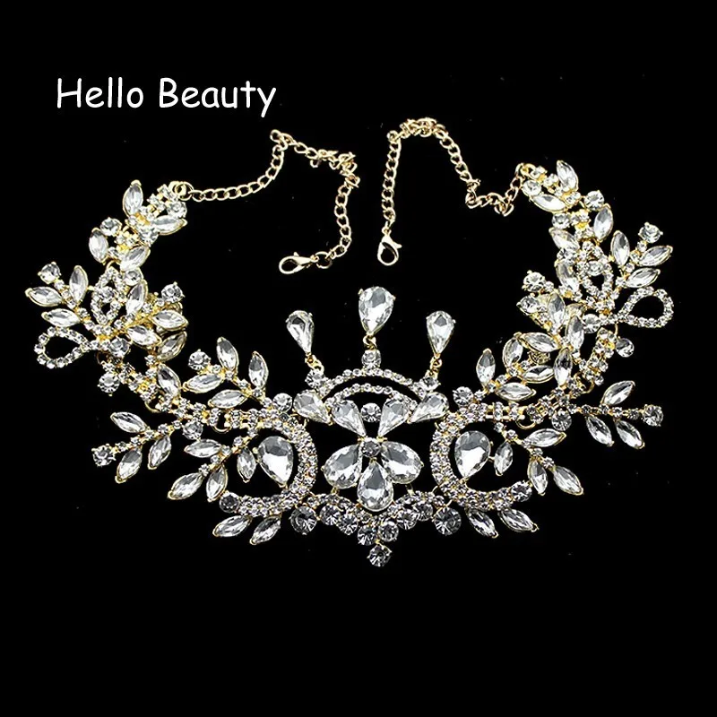 Модные свадебные аксессуары для волос серебряный золотой роскошный головной