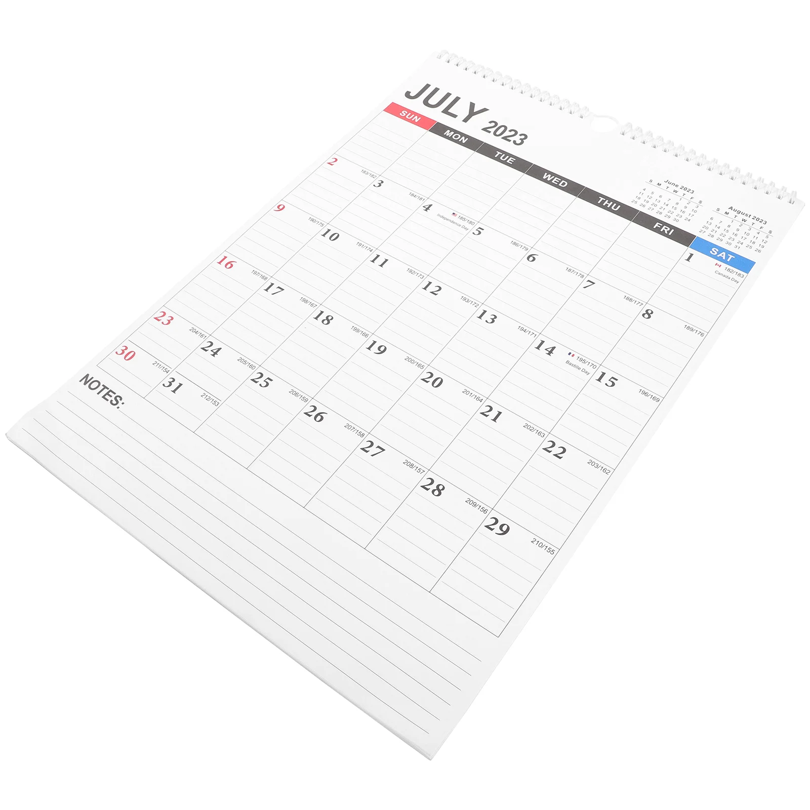 Настенный календарь 2023 2024, календарь для офиса, календарь с обратным отсчетом на английском языке, выдерживает 2023, 2024, настенный ежедневный подвесной домашний бумажный небольшой прочный