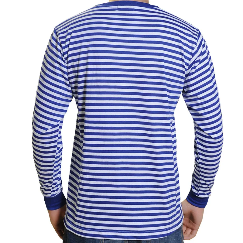 Детская футболка с длинными рукавами мужская полосатая толстовка круглым