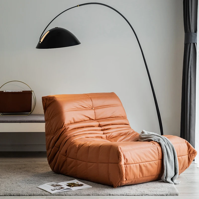 Caterpillar Lazy Sofa Single Personality Nordic Technology Cloth Living Room Tatami Togo Leisure Chair Bed Set |
