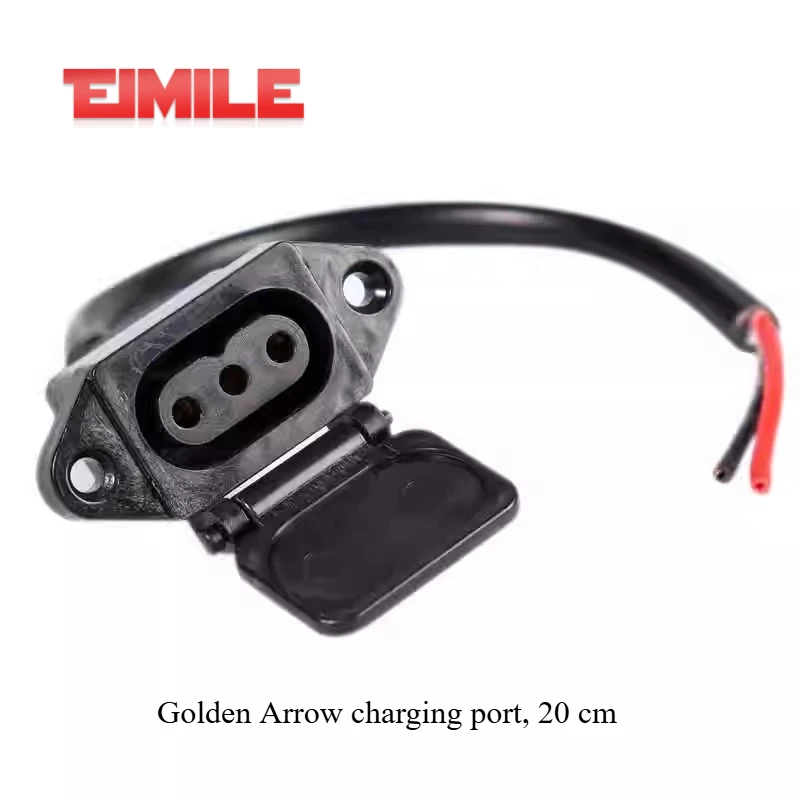 

Зарядное устройство для электрического скутера Golden Arrow, шнур питания, выходной разъем, специальный круглый трехконтактный выходной адаптер с облачной вилкой 20/80 см