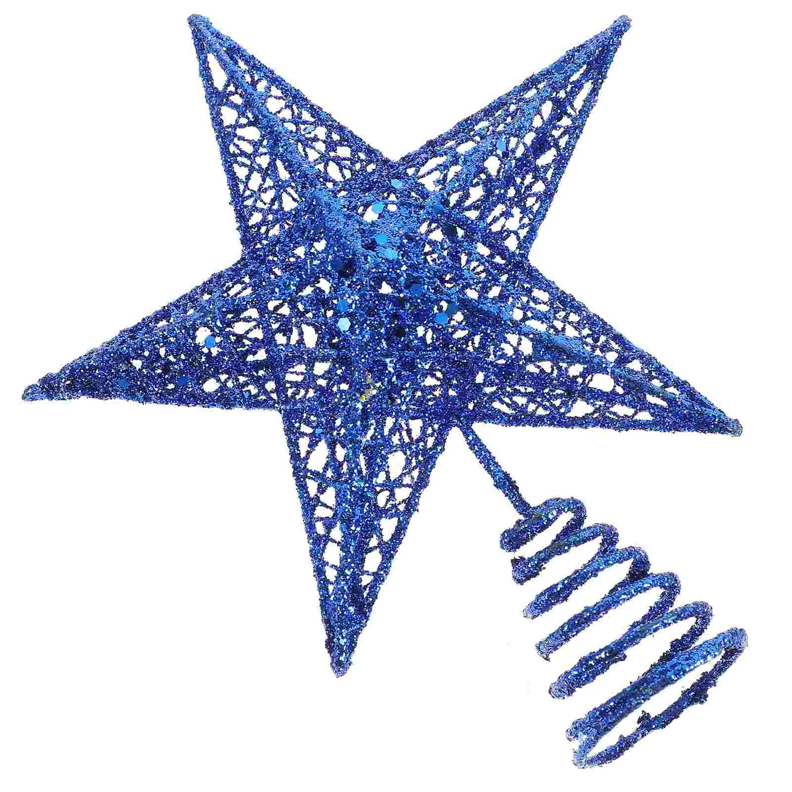 

Christmas Tree Topper Star Glittered Iron Art Hollow Treetop Ornament Merry Christmas Decorations Xmas Tree Home Navidad