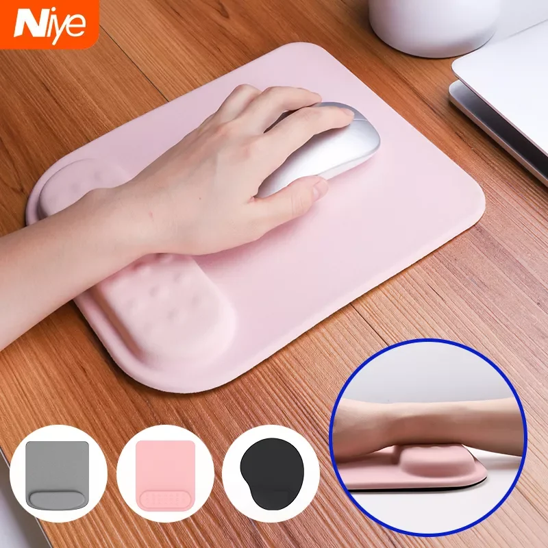

Wrist Rest Mouse Pad Gaming Mouse Pad Gamer Office Desk Pads Ergonomic Mat Wrist Rest Mouse Pad Silicone Memory Foam Cotton Pad