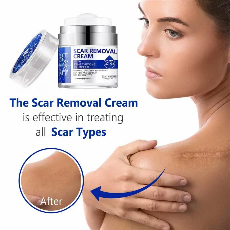 

ELAIMEI Pressing Scar Cream Stretch Mark Burns Caesarean Section Scar Removal Cream 50ML Skin Care Tool Facial Care Tool