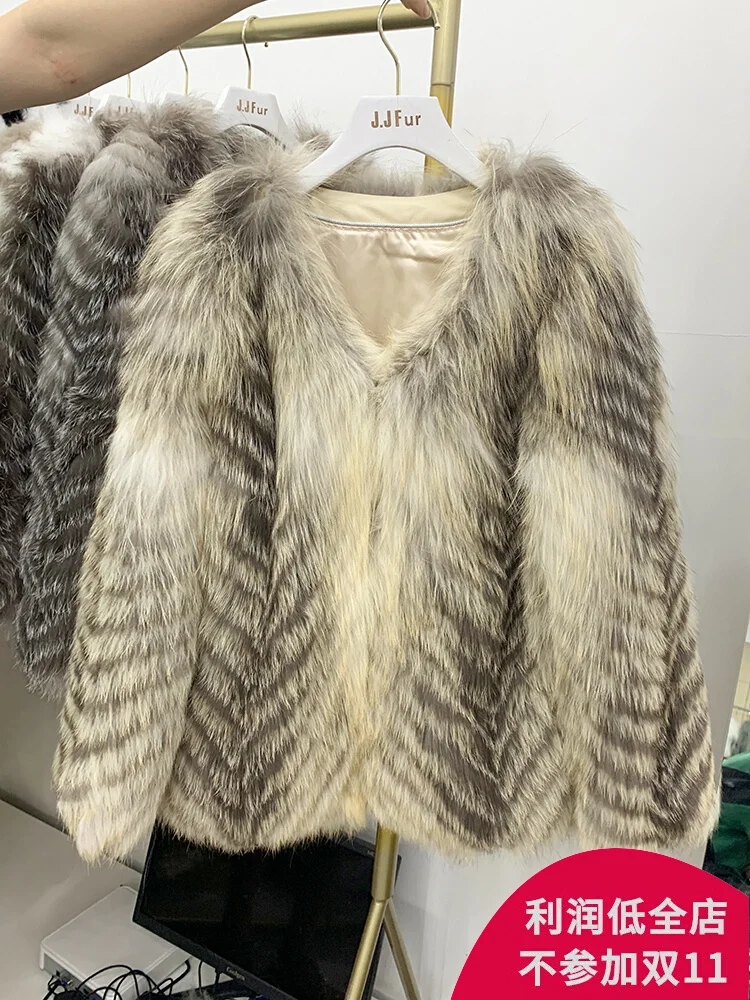 

Rihui меховое пальто из травы женское короткое меховое зимнее модное молодежное специальное внесезонное