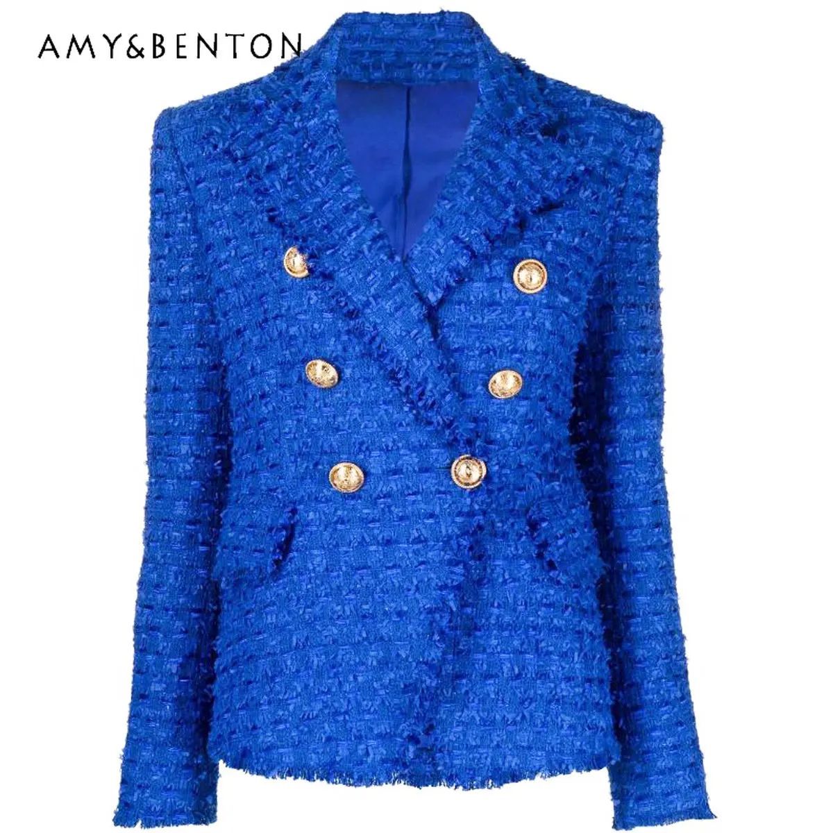 

Autumn and Winter New High-End Women's Clothing Advanced Fabric Business Suit Coat Elegant Slimming Long Sleeve Jacket