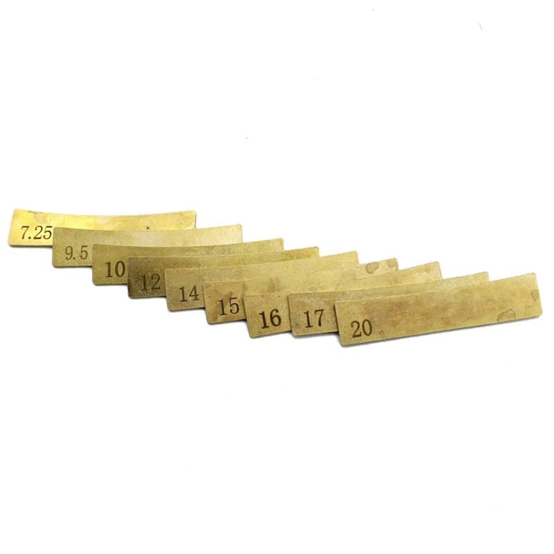 

18X Electric Guitar Bass Radius Fingerboard Fret Press Caul Insert 7.25/9.5/10/12/14/15/16/17/20 Arc Pressure Wire Tool