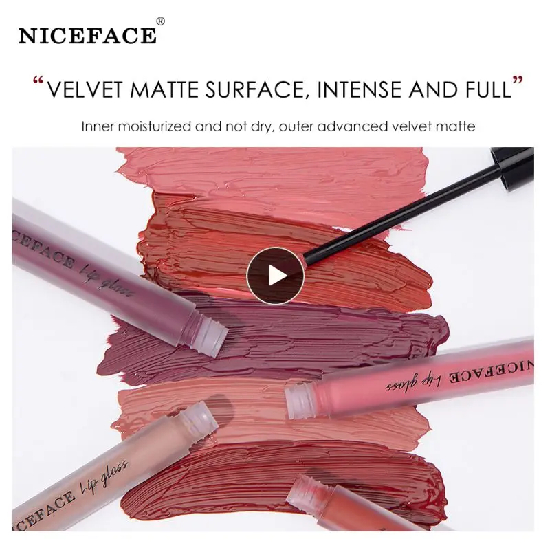 

NICEFACE 10 Colors Velvet Matte Lipstick Set Waterproof Natural Lasting Moisturizing No Fading Liquid Lipstick Cosmetics TSLM2