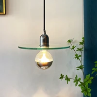 modern minimalist pendant lightings glass glossy metal interior decorative bedroom living room bedside dining room hanging lamps