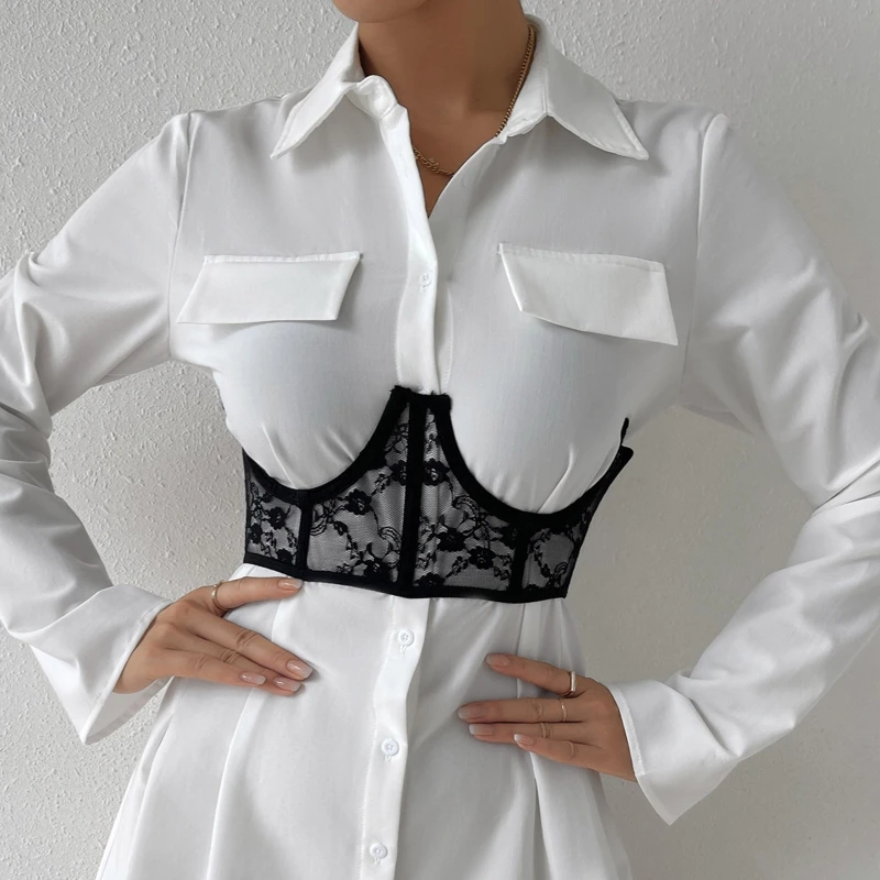 

Elegant Lace Waist Trainer Women Underbust Corset Cincher Body Shaper Supplies