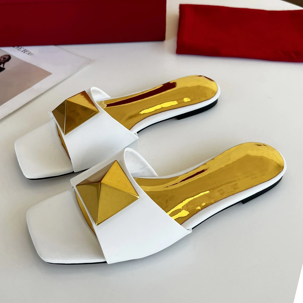 Женские босоножки на плоской подошве повседневные сандалии массивном каблуке