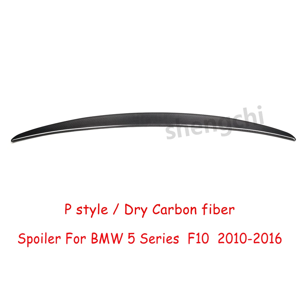 F10 Перфорированный стильный сухой задний спойлер из углеродного волокна для BMW 5