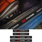 4 шт., защитные наклейки на пороги автомобиля Hyundai I30 Kona I10 I35 Elantra Santa Fe Et