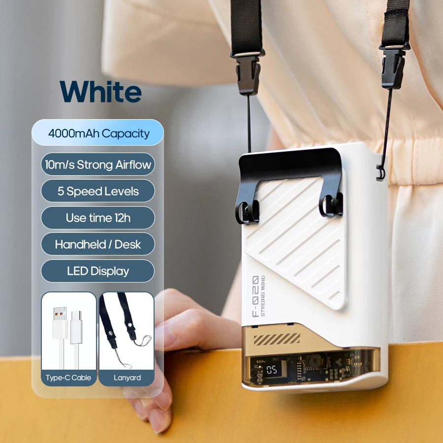 

Kinscoter мини вентилятор 4000 мАч