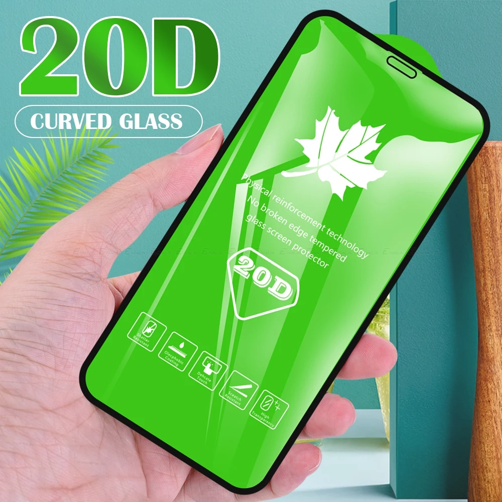 

20D Tempered Glass Full Cover For iPhone 14 13 12 mini 11 Pro XS Max XR X 8 7 6 6S Plus SE 2020 2022 SE2 Screen Protector Film