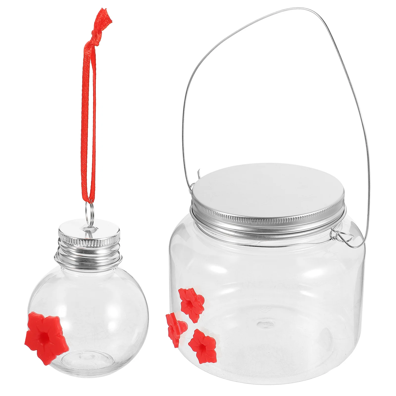 

2Pcs Hummingbird Feeder Yard hanging Birds Feeder Hanging Water Feeder for Birds Parrots