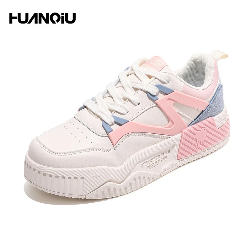 

Новинка Весна 2022, универсальные цветные контрастные низкие кроссовки, Женская Повседневная Белая обувь, женская обувь