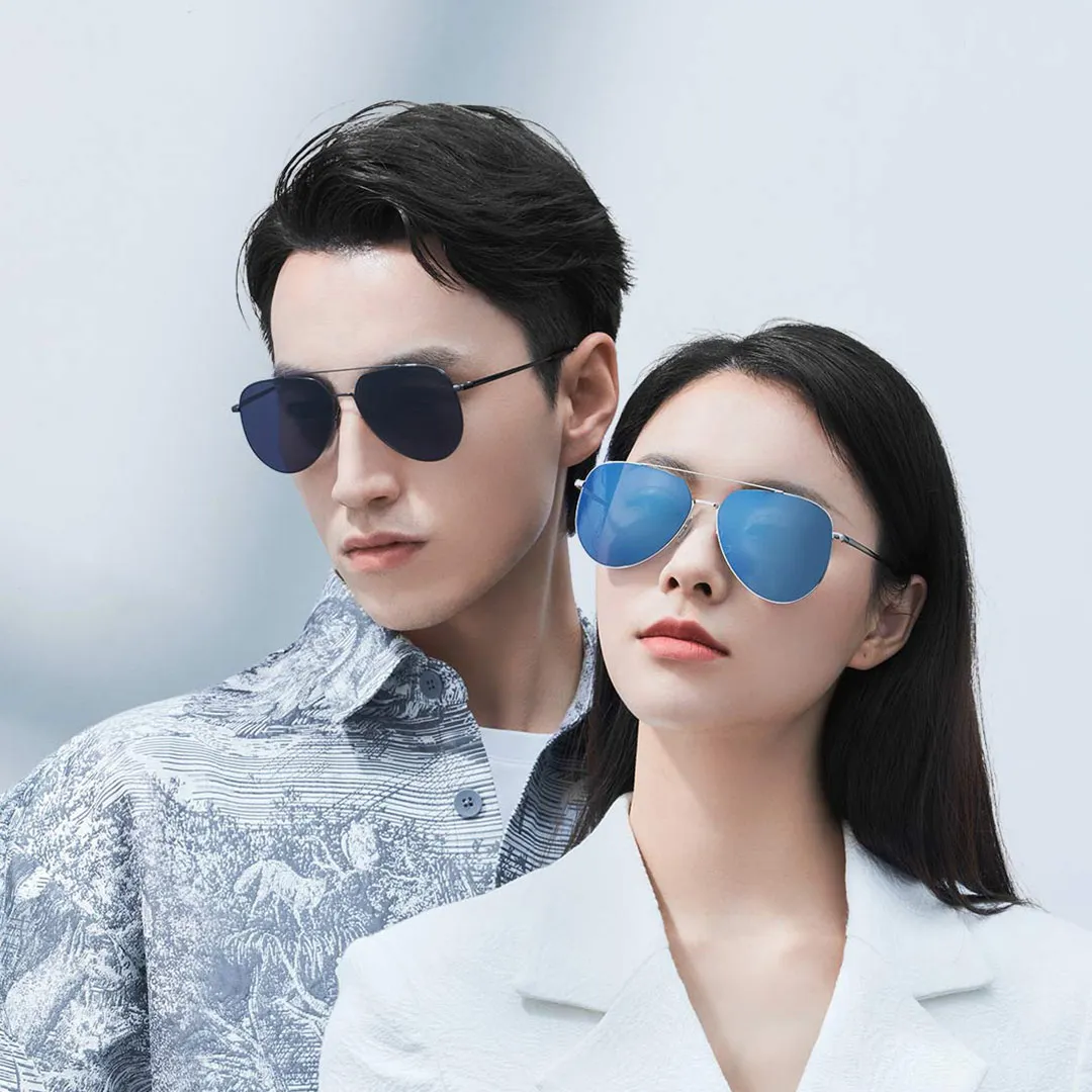 

2022 New Xiaomi Mijia Sunglasses Pilota classic aviator glasses for Drive Outdoor Travel Man Woman Anti-UV Screwless Sun Glasses