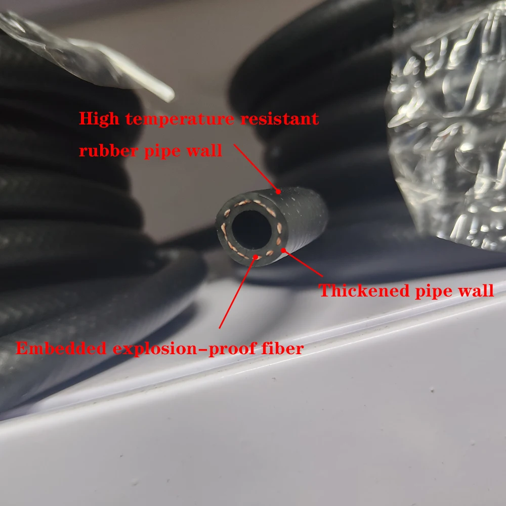 Черный глянцевый Нитриловый резиновый шланг устойчивый к дизельному топливу