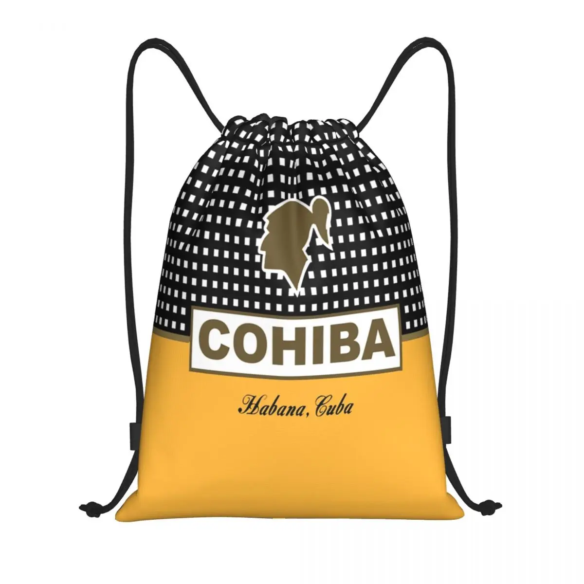 

Cohiba Kanye Cuban Drawstring Backpack Sports Gym Bag for Men Women Training Sackpack