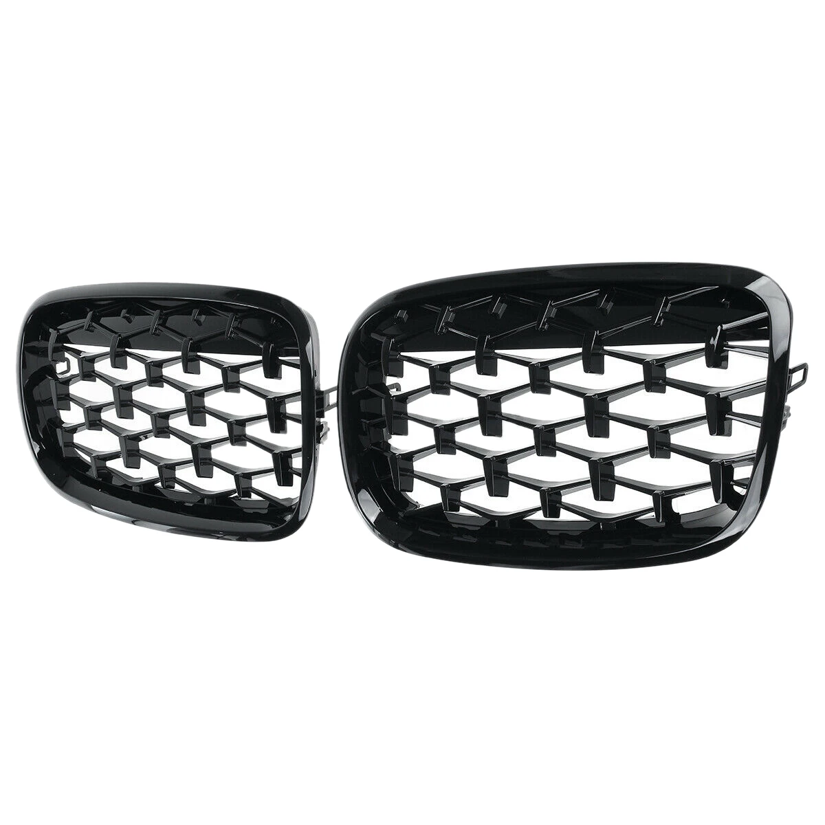 

Автомобильные алмазные решетки, Передняя хромированная решетка радиатора, автомобильные аксессуары для E70 E71 E72 X5 X6 2007-2013, черный