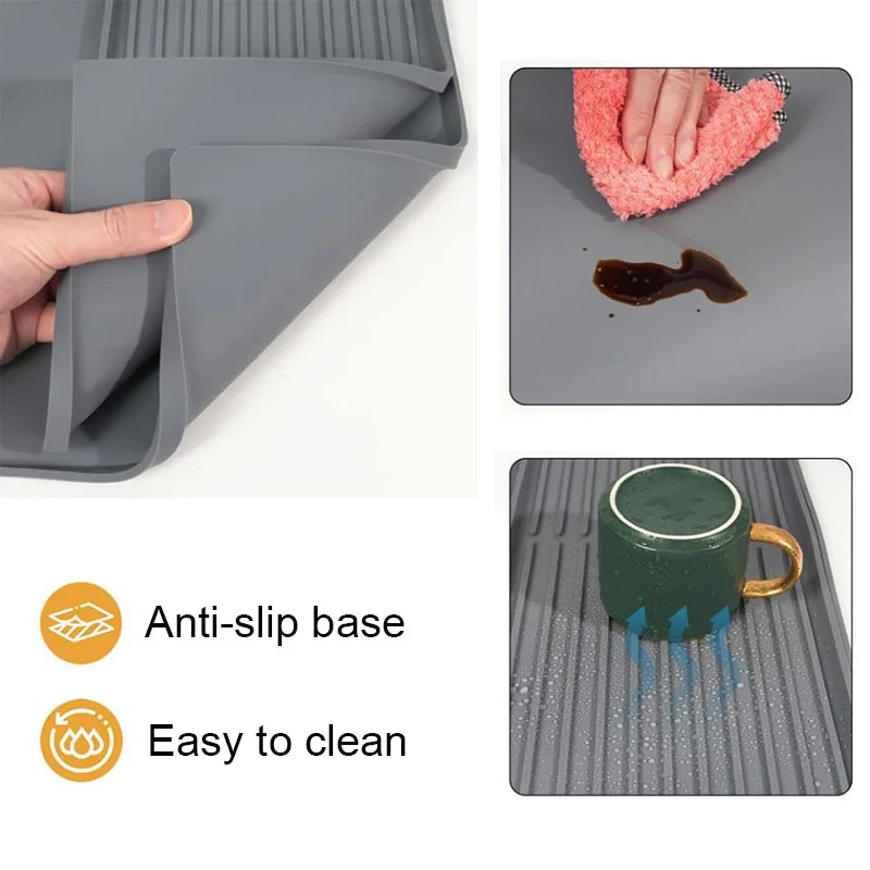Угловая кофеварка силиконовый коврик для столовых приборов нескользящий ковер