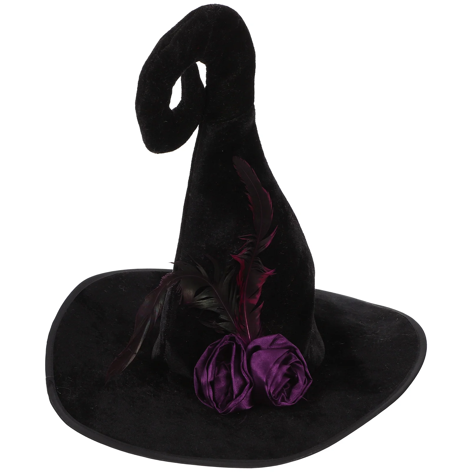 

Angled Witch Hat Ornament Halloween Cosplay Outfits Decorative Supple Decoration Role Party Headband