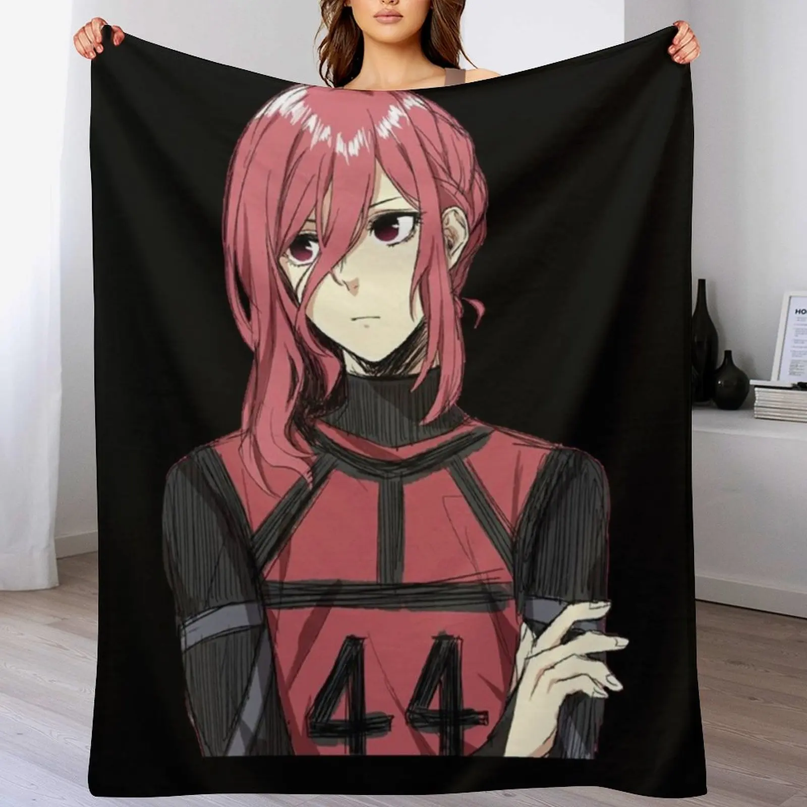 Hyoma Chigiri — одеяло с синим замком