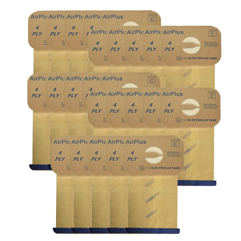 

Сменные 4-слойные пакеты типа C для пылесосов Electrolux, 25 шт.