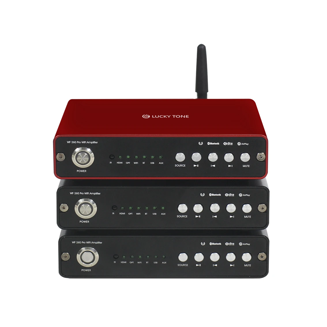 Усилитель Bluetooth и Wi-Fi мощностью 2x60 Вт с устройством чтения карт Mini-SD