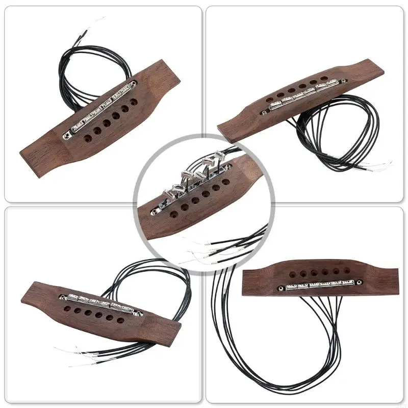 242F Активная акустическая гитара Пьезо мост для 6 струнных гитар с зернистостью