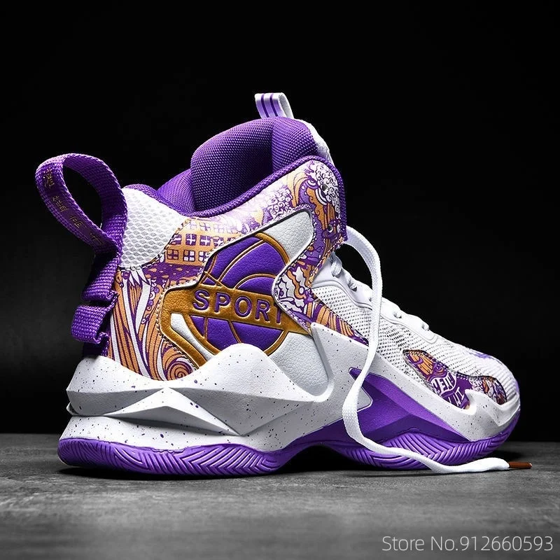 

Hot Mens Basketball Shoes Breathable Non-Slip Wear-resistant Sports Shoes SuperStar Women Fashion Athletic Basketball Sneakers