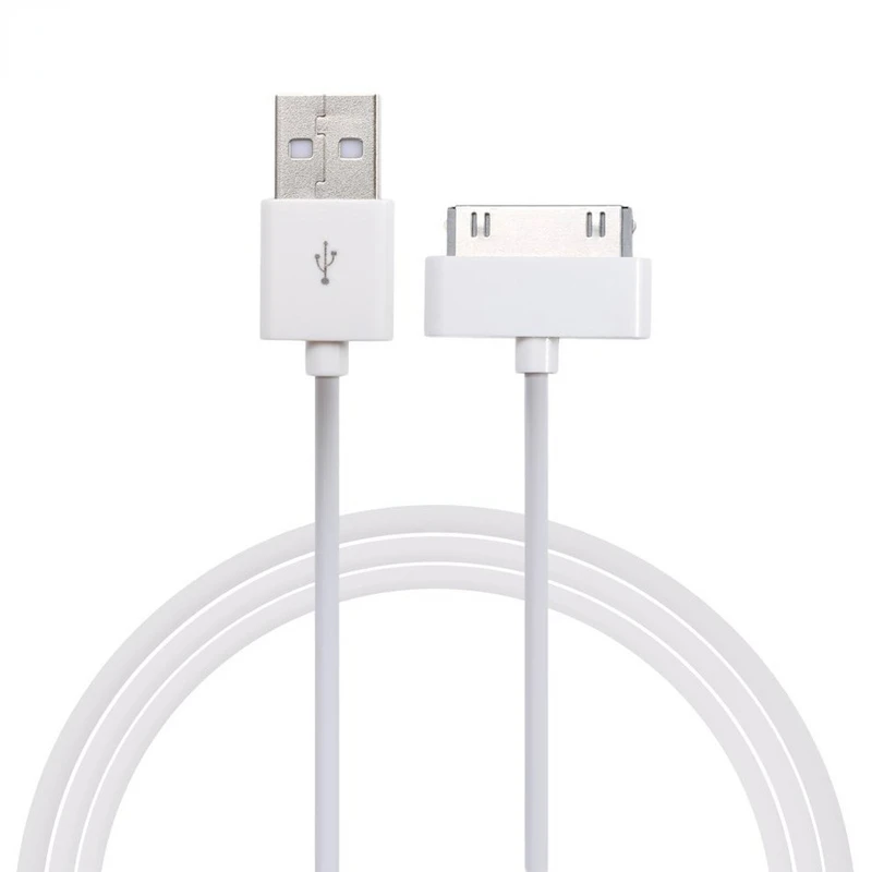 

Free Shipping For iPhone 4 s 4s 3GS 3G iPod Nano iPad 2 3 Charger Cable 30 Pin Cargador Charging Kabel USB Data Cable Wire Char