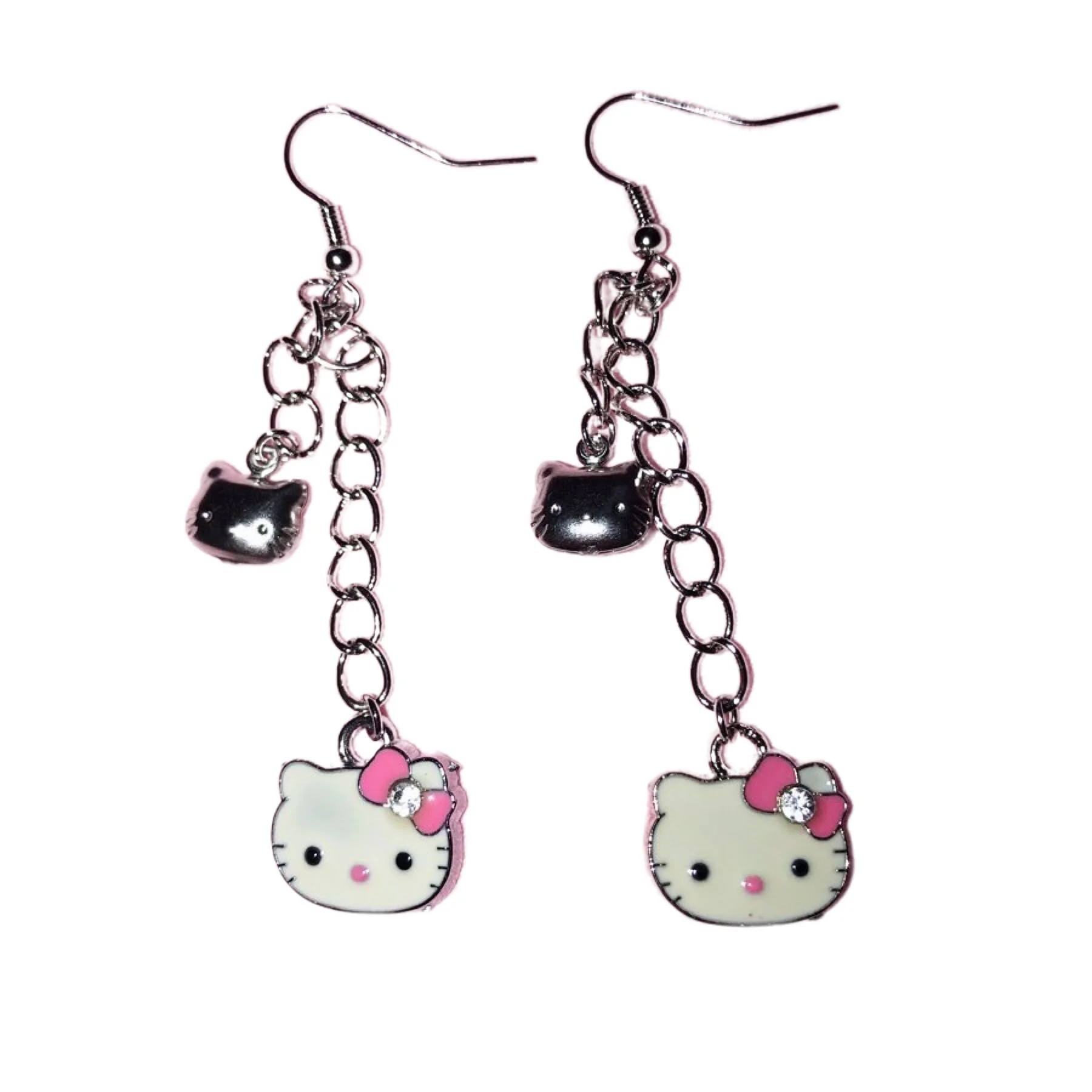 

Серьги Цепочка для кота в европейском и американском стиле Ins, милые серьги в стиле ретро с изображением кошки, сказочные аксессуары для гра...