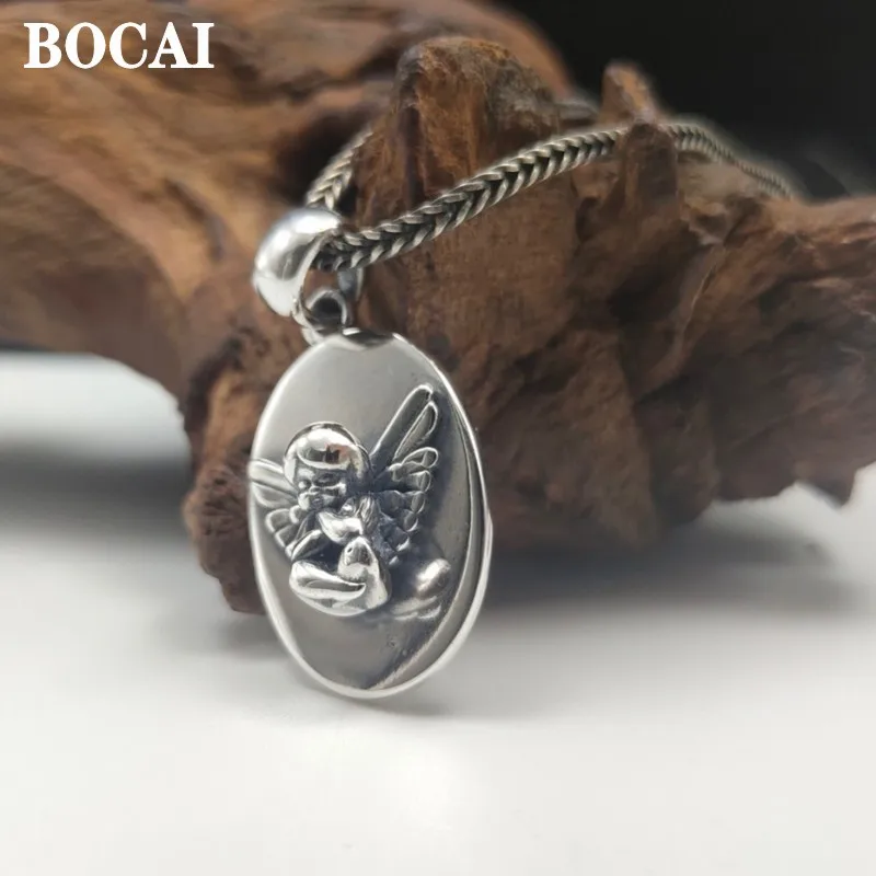 

Подвеска BOCAI из серебра 925 пробы с маленьким ангелом