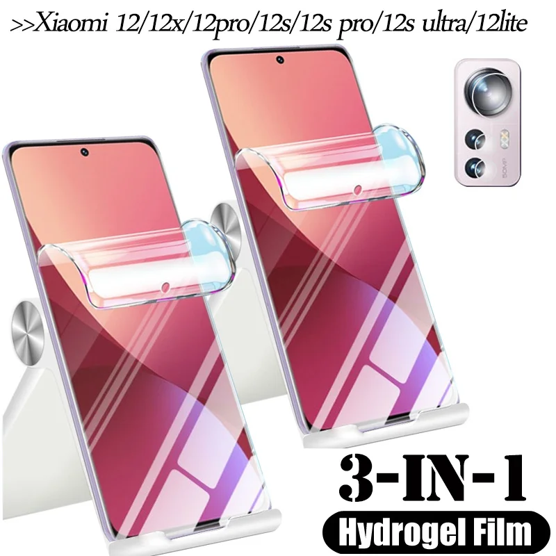 

pelicula hidrogel for xiaomi 12 lite 5g clear hydrogel film xiaomi 12 12s ultra pro mi 12x camera film/not protective glass mi12x idrogel screen protector