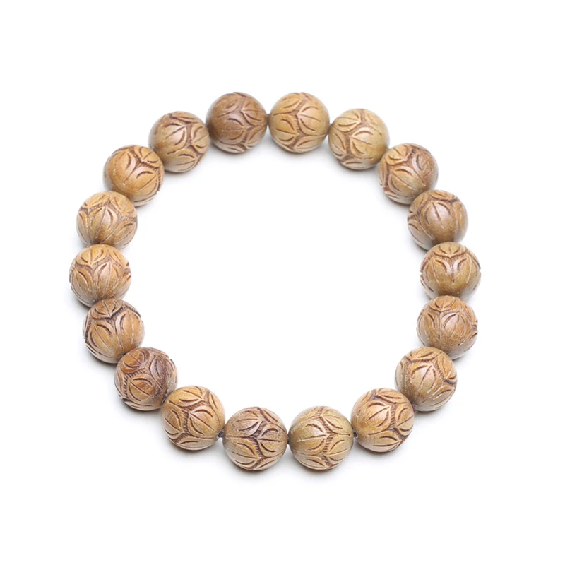 Натуральное сандаловое дерево ювелирные изделия 12 мм фоторезьба