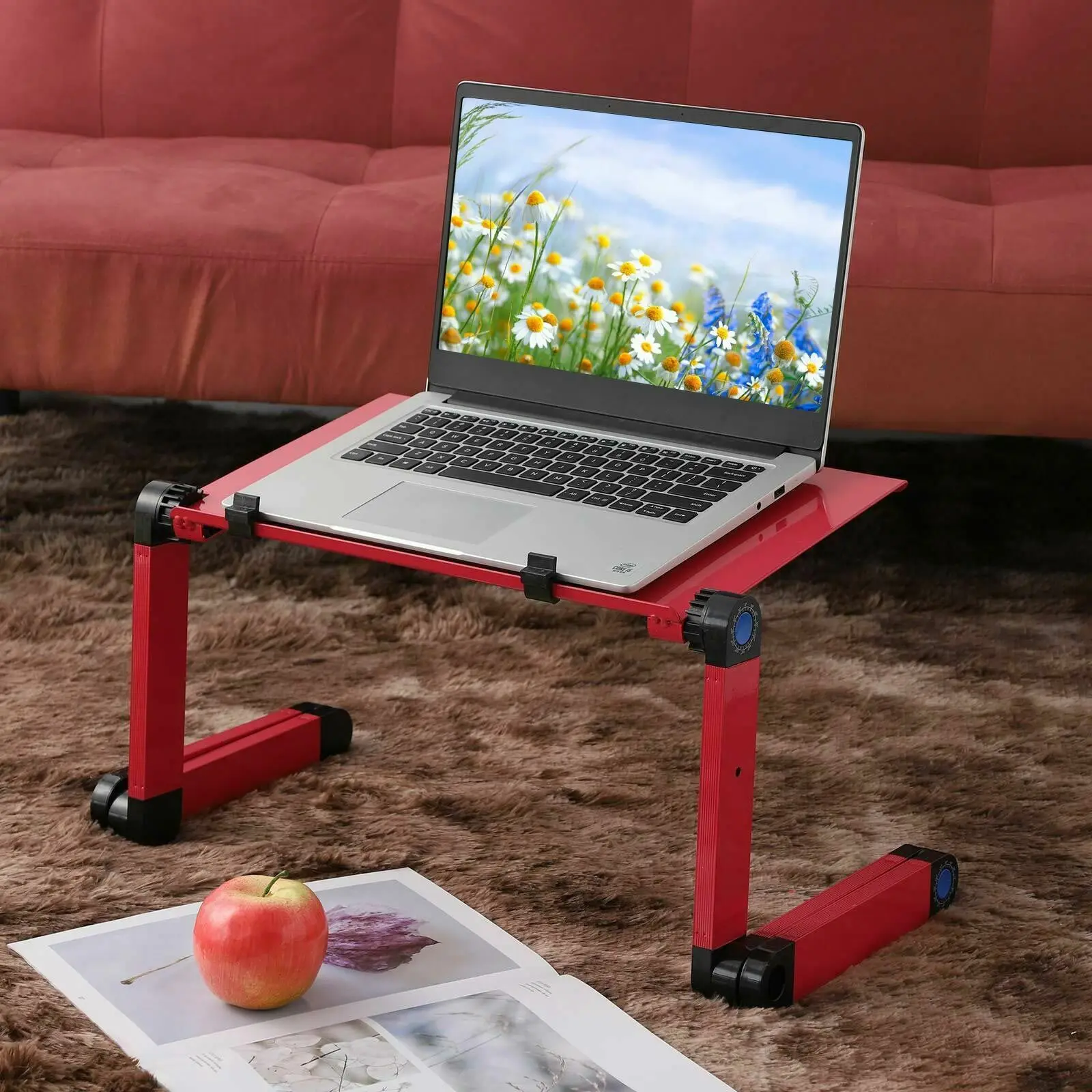 

Laptop Stand Desk Adjustable Folding Computer Table Portable Sofa Tray Foldable