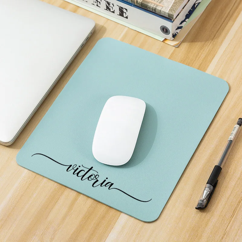 

2023 New Personalised Name Waterproof Desk Mat Mouse Pad Desktop Leather Protector for Office and Home