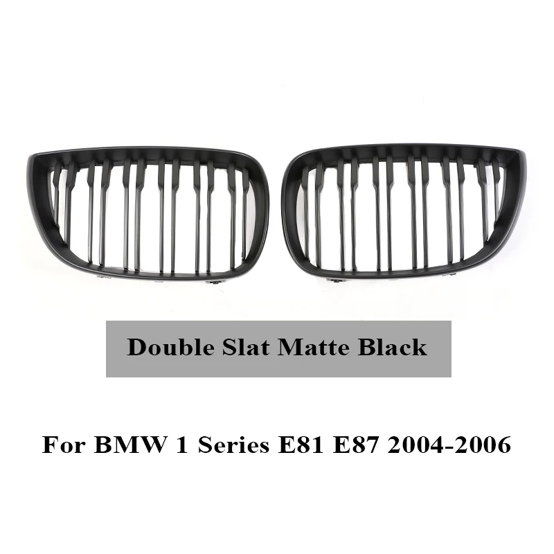 

Впускная нижняя решетка в стиле M, передний верхний бампер, решетка почек, глянцевый черный радиатор для BMW 1 серии E81 E87 2004-2006, замена