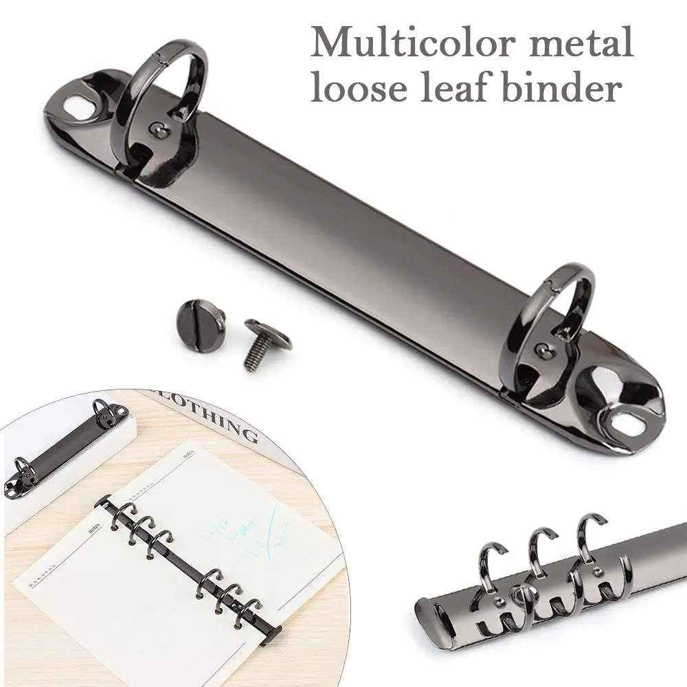 Stationery New Accessory DIY Notepad Metal Binder Clip Loose-leaf File Folder Notebook Binding Hoops Ring Binder