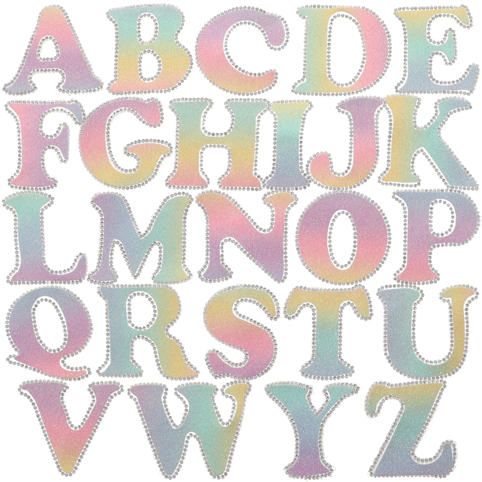 

26Pcs Repairing Embroidered Iron On Patches Patches For Backpacks Iron On Letters for DIY Clothing